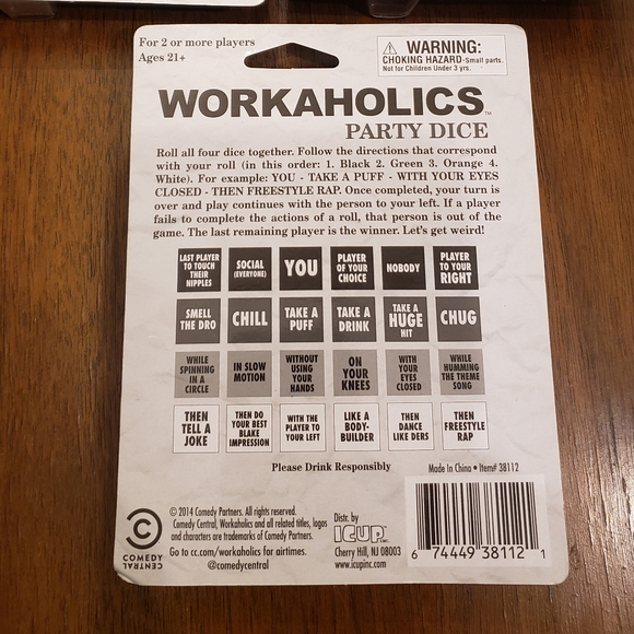 Workaholics Party Dice Comedy Central - Picture 3 of 7